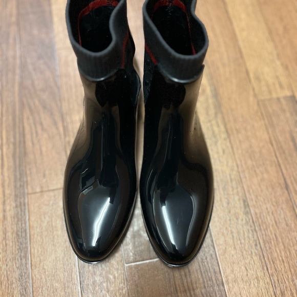 COACH Chelsea rain Boot Women's Black ! - Picture 8 of 10